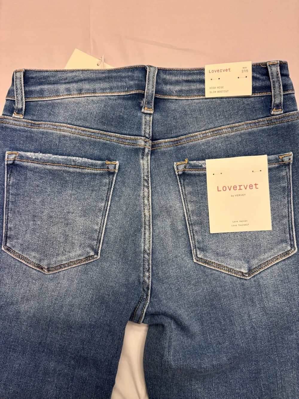 Lovervet - Women's Mid-Rise Blue Boot cut Denim Jeans - Size 5/27 NWT